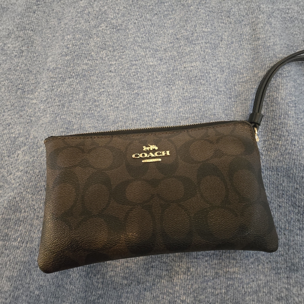 Coach Black Wristlet